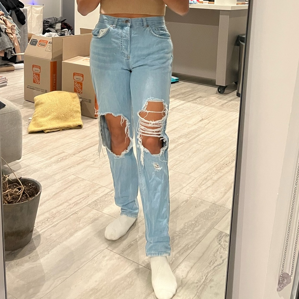 pretty little thing ripped jeans
